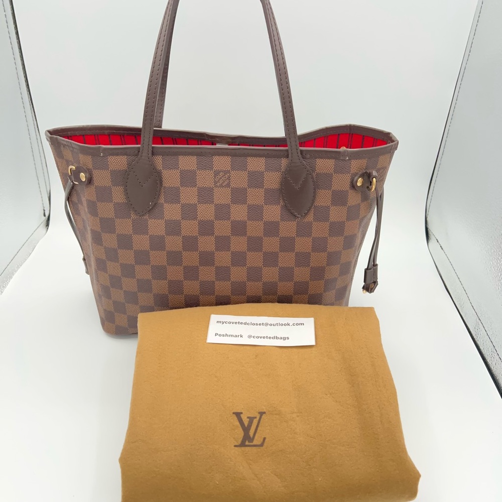LV Neverfull Damier Ebene PM nice condition w/dust bag!